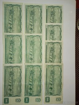BANKOVKY 100 KČS 1961, VŠECHNY VYDANÉ SÉRIE, NÍZKÁ ČÍSLA - 10