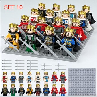 Figúrky Rytieri 4 (8ks) typ lego, nové, nehrané - 10