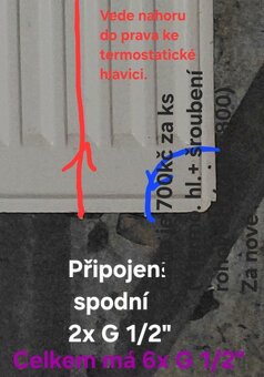 5ks Radiátory deskové 21 VK (60×100×7) - 10