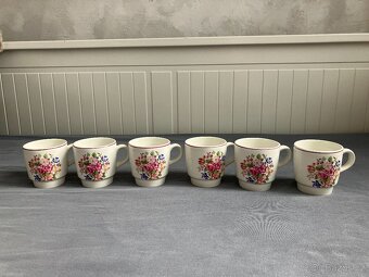 Porcelánový kávový servis, Ditmar Urbach, 6 ks - 10