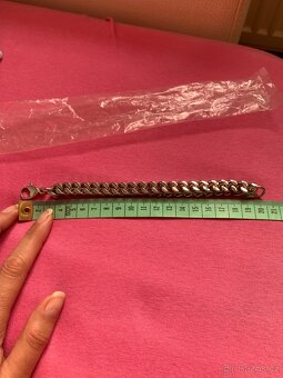 Krásný stříbrný náramek Nový - 10