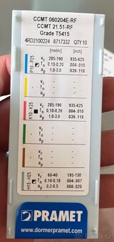 Nové soustružnické plátky Pramet - 10
