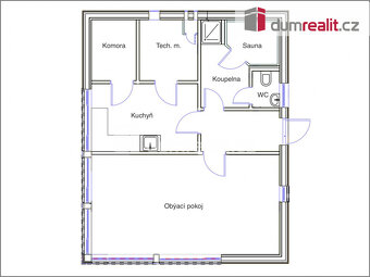 Pronájem bytu 1+1 58 m2 + zahrada 317 m2 Čerčany sauna - 10