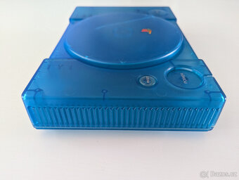 modrý shell pro Playstation 1 + ovladač + memory karta - 10