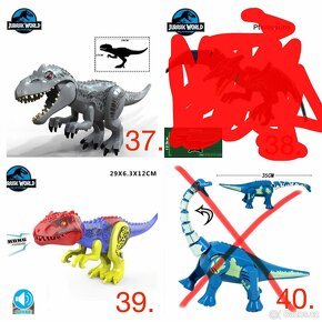Obrovské dinosaury typ lego - nové, nehrané - 10