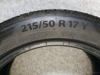 2x ZÁNOVNÍ 215/50 R17 Letní pneu Barum Bravuris 5hm - 10