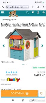 Smoby Set domeček se zahradní restaurací Chef House DeLuxe B - 10