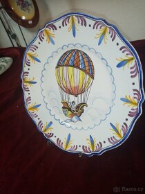 Starožitný talíř fajáns průměr 26cm - 10