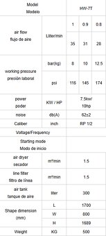 Šroubový kompresor + sušička vzduchu - 10