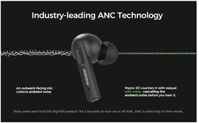 Bezdrátová sluchátka MPOW X3 ANC TWS - 10