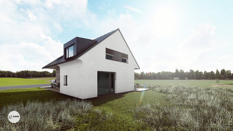 Pozemek 2.147 m2 v obci Vyšní Lhoty vč. sítí, projektu domu - 10