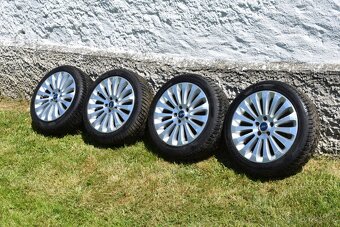 Alu kola 5x108 R17 - originál FORD (zánovní zimní pneu 9 mm) - 10