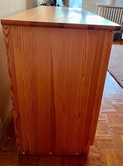 Psací stůl z masivu (borovice) + židle - 10