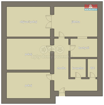 Prodej bytu 4+1, 75 m², Zruč nad Sázavou, ul. Na Výsluní - 10