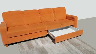 luxusní sedačka pro 4 + taburet – DOPRAVA - 10