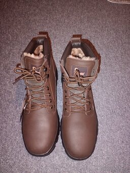 Nové kožené zimní vysoké boty CXS vel.45 - 10