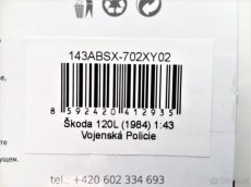 Model ŠKODA 120L/M "VOJENSKÁ DOPRAVNÍ POLICIE" Abrex 1/43 - 10