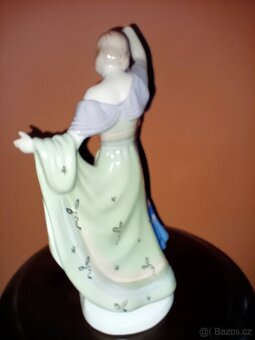 Tančící dívky. ROYAL DUX- ART-DECO sig. ELLY STROBACH - 10