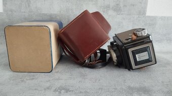 Starý fotoaparát Flexaret VI automat s brašnou, krabici aj - 10