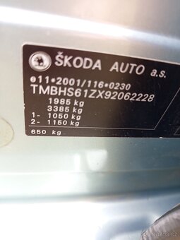 Škoda Octavia 1.9 TDI 77 kW,serviska, najeto 283tis km - 10