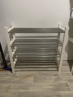 IKEA | bílý nerez botník TJUSIG & podložky BAGGMUCK - 10