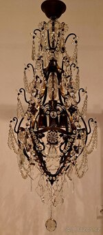 Velký starožitný lustr 1920-30 - 10