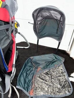 Krosna,nosič Deuter Kid Comfort II, vč. pláštěnky a stříšky - 10
