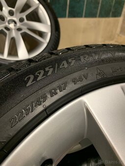 Alu kola Škoda R17 5X112 NOVÉ ZIMNÍ PNEU 225/45 R17 TRIUS - 10