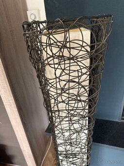 Designová stojací lampa DECO ratanová - 10