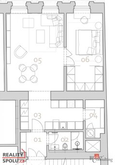 Prodej, byty/3+1, 73.5 m2, Karlínské náměstí 225/8, Karlín,  - 10