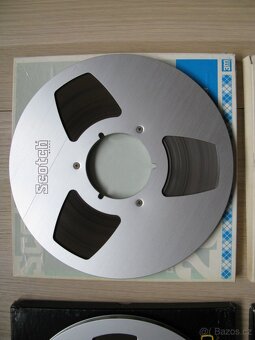 Magnetofonové alu cívky Ampex a Scotch 26,5 cm - 10