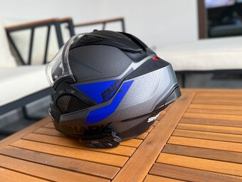 Odklápěcí přilba včetne intercomu Shark EVO-GT Encke Mat - 10