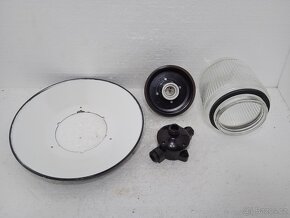 Lustr - Smaltované stropní retro světlo - 10