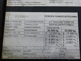 BERGER SAPL 24 mulda - nákladní návěs - 10