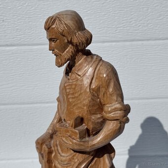 Dřevěná socha svatý Josef - 10