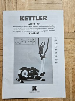 crosstrenažer KETTLER VERSO 109, magnetický do 110 kg - 10