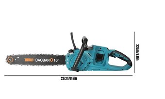 Aku řetězová pila 16" pro 2ks Makity baterie 18V - skladem - 10