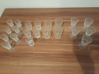 Porcelánový servis EICHWALD a Broušené skleničky - 10