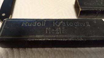 Starožitná břitva včetně pouzdra a brousku - 10