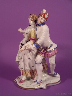 Stará porcelánová figurka z Nymphenburgu - 10