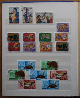 Album modrý + známky Mongolsko - 10