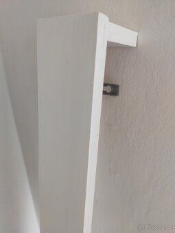 RETRO Garnýže / Garnýž na závěsy záclony dřevěné bílé - 10