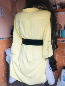 saty# Zara# letni# kosile #zluta# tehotenske - 10