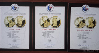 34 prezidentských dolarů – luxusní zlatá sada - 10