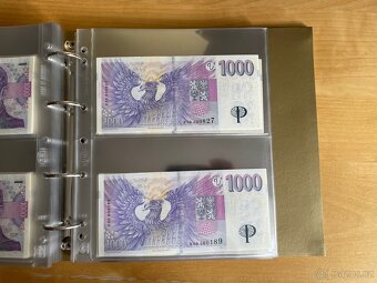 Kompletní R sada 1 000 Kč s přítiskem ČNB včetně Specimena - 10