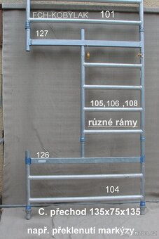 Hliníkové lešení - doplňky. - 10