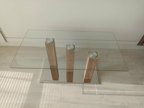 Konferenční stůl - skleněný/zrcadlo - 10