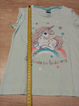 měnící tričko a tílko jednorožec vel. 110/116 - 10