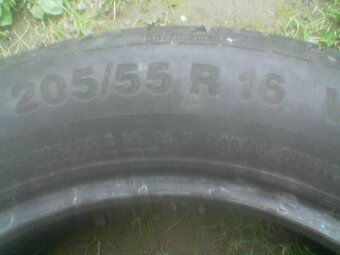 Prodej starších letních pneumatik 205-55-16. Vzorek 7mm. - 10
