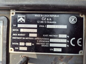 Použitý vysokozdvižný vozík Desta 4t, nafta - 10